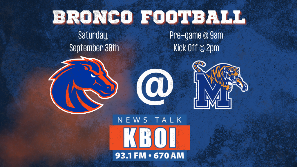 Boise State Football is at Memphis! Pre-game at 9am Kick-Off at 2pm!